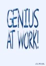 Humorous Writing Journal with Genius at Work cover
